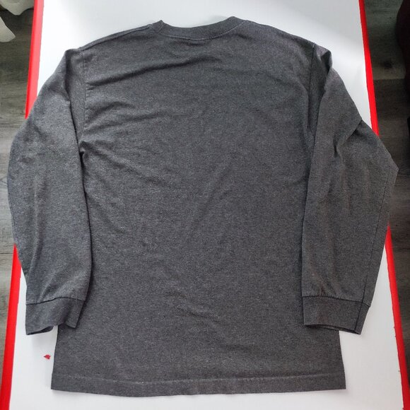 Etnies long sleeve lightweight pullover grey with graphic design men's size M - Picture 3 of 8